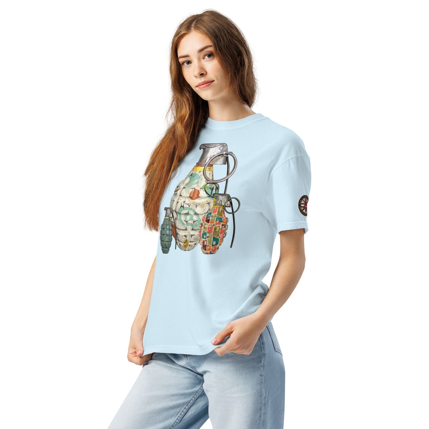 Mid-Century Grenades Trio T-Shirt - rubberchicken.studio