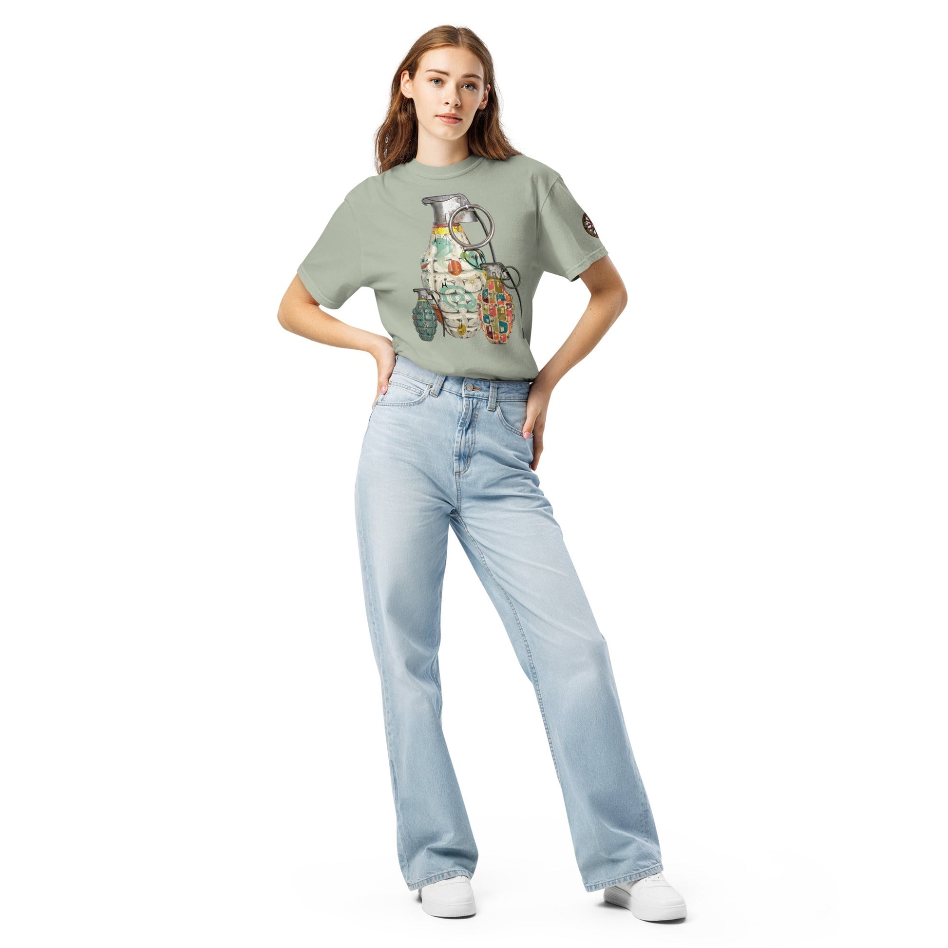 Mid-Century Grenades Trio T-Shirt - rubberchicken.studio