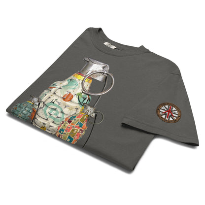 Mid-Century Grenades Trio T-Shirt - rubberchicken.studio