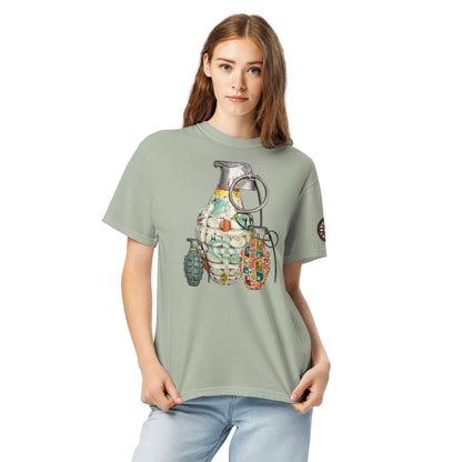 Mid-Century Grenades Trio T-Shirt - rubberchicken.studio