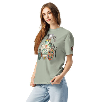 Mid-Century Grenades Trio T-Shirt - rubberchicken.studio