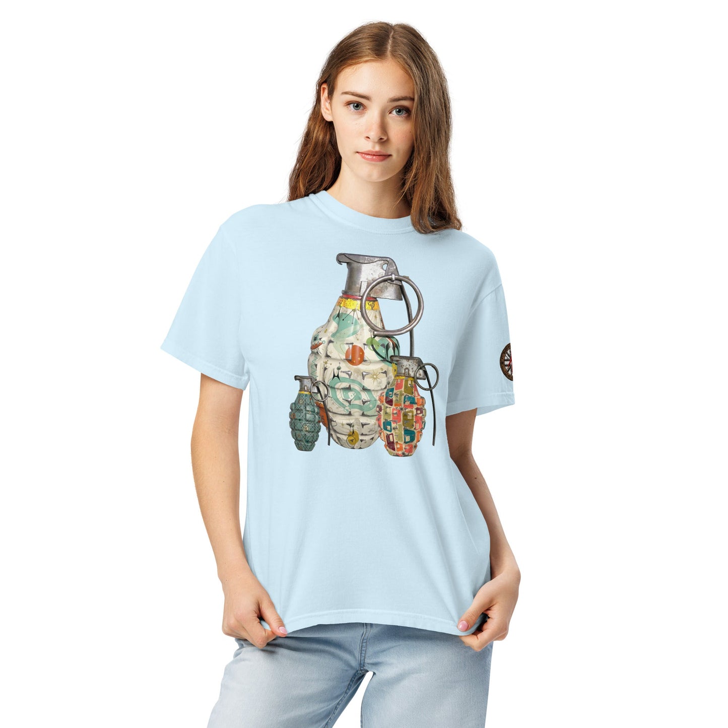 Mid-Century Grenades Trio T-Shirt - rubberchicken.studio