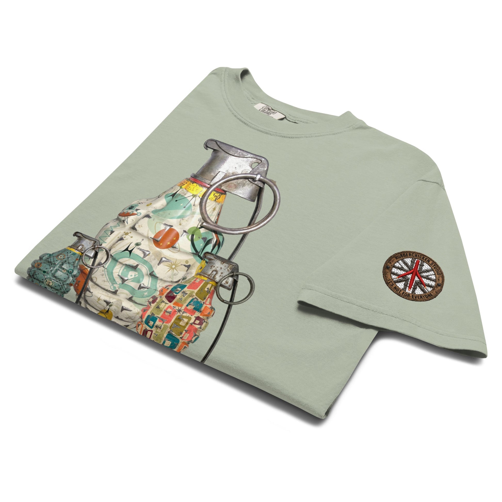 Mid-Century Grenades Trio T-Shirt - rubberchicken.studio