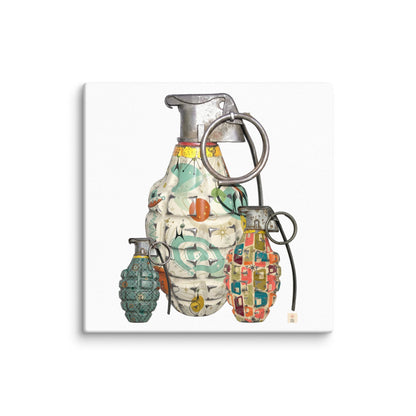 Mid-Century Wallpaper - Art Print Canvas - rubberchicken.studio