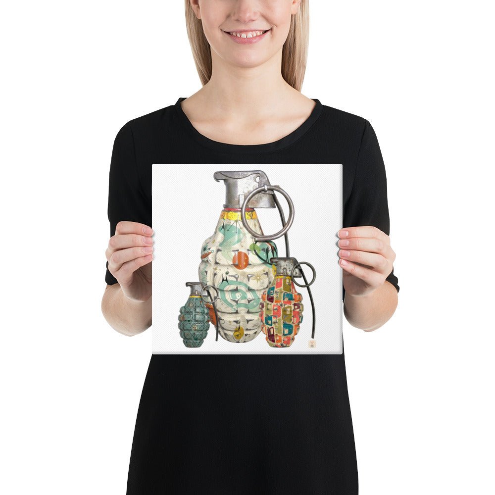 Mid-Century Wallpaper - Art Print Canvas - rubberchicken.studio