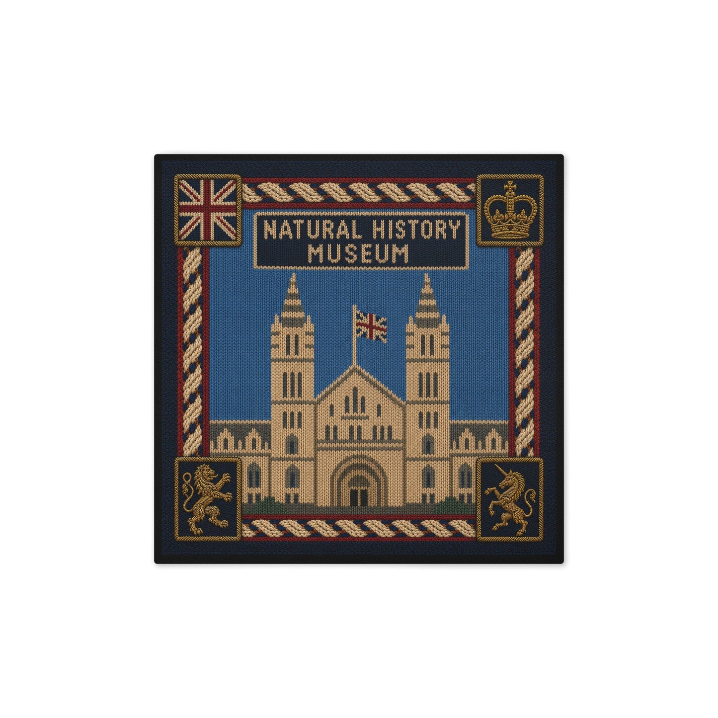 Natural History Museum cotton throw cushion cover - rubberchicken.studio