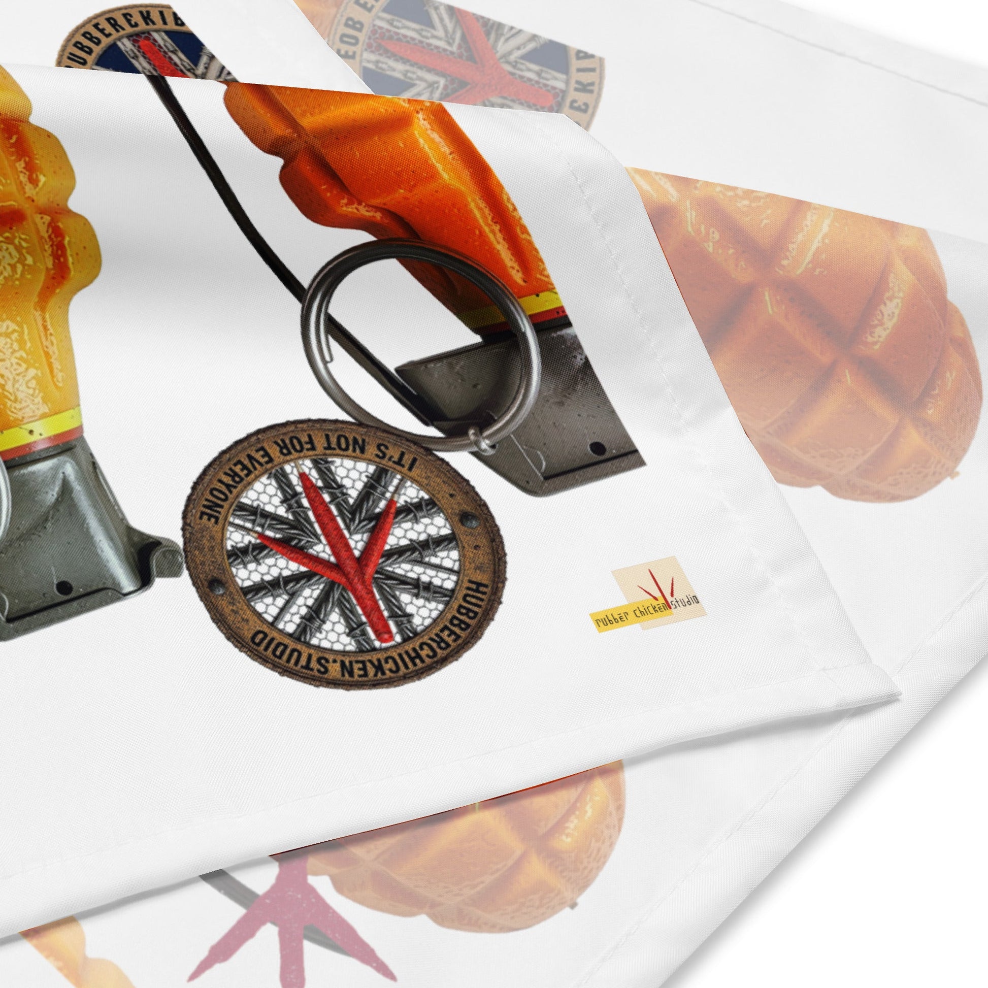 Oranges and Logos All-over print Bandana - rubberchicken.studio