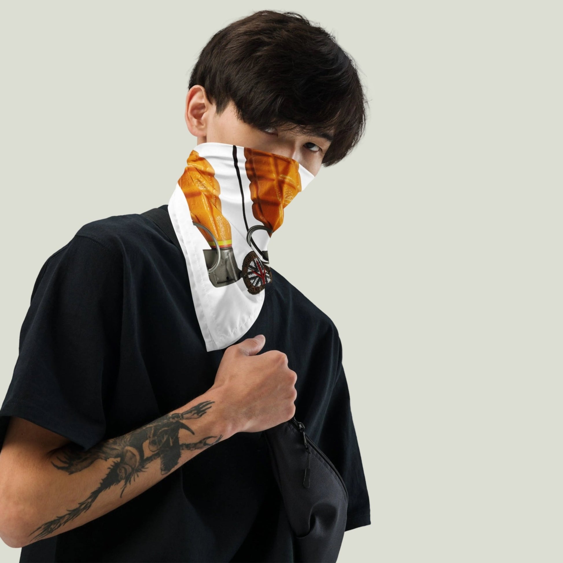 Oranges and Logos All-over print Bandana - rubberchicken.studio