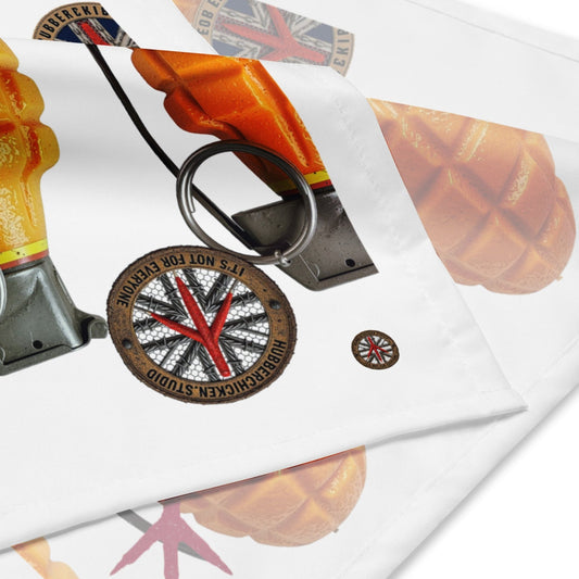 Oranges and Logos All-over print Bandana - rubberchicken.studio