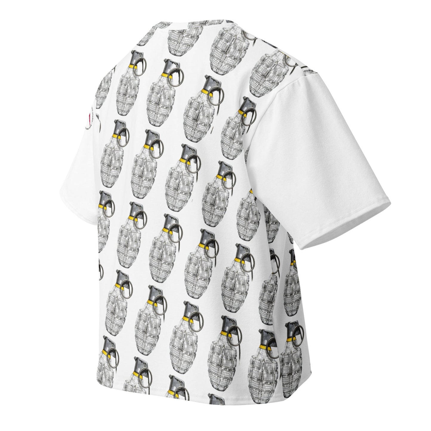 Oversized All-Over Print Willow Pattern Multi Grenade T-Shirt - rubberchicken.studio