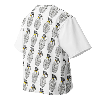 Oversized All-Over Print Willow Pattern Multi Grenade T-Shirt - rubberchicken.studio