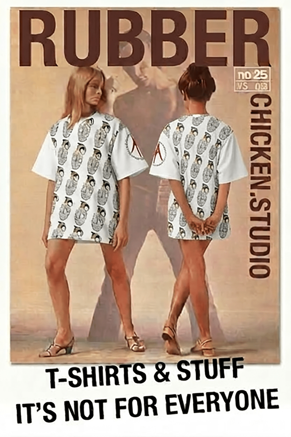 Oversized All-Over Print Willow Pattern Multi Grenade T-Shirt - rubberchicken.studio
