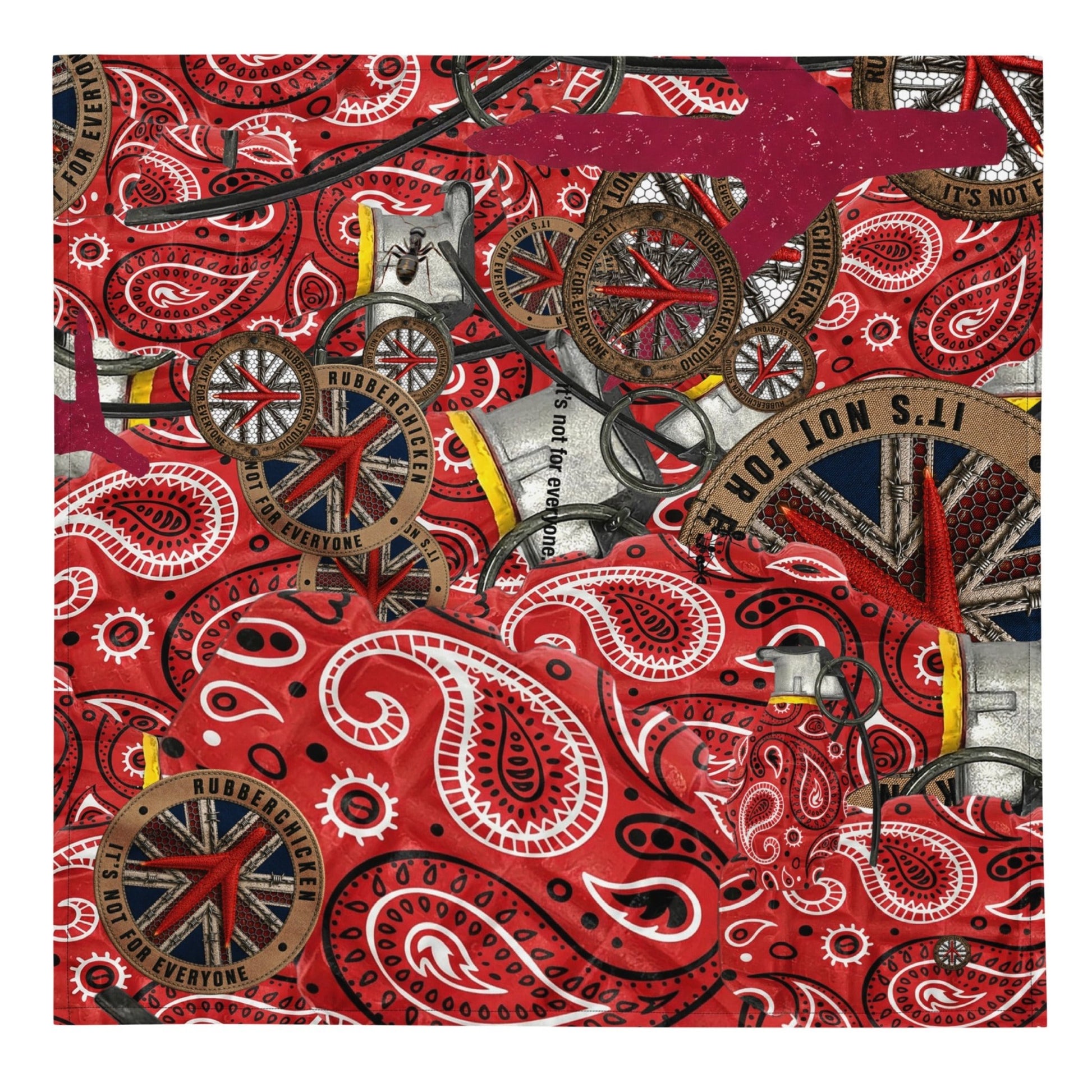 Paisley All-over print Bandana No.1 - rubberchicken.studio