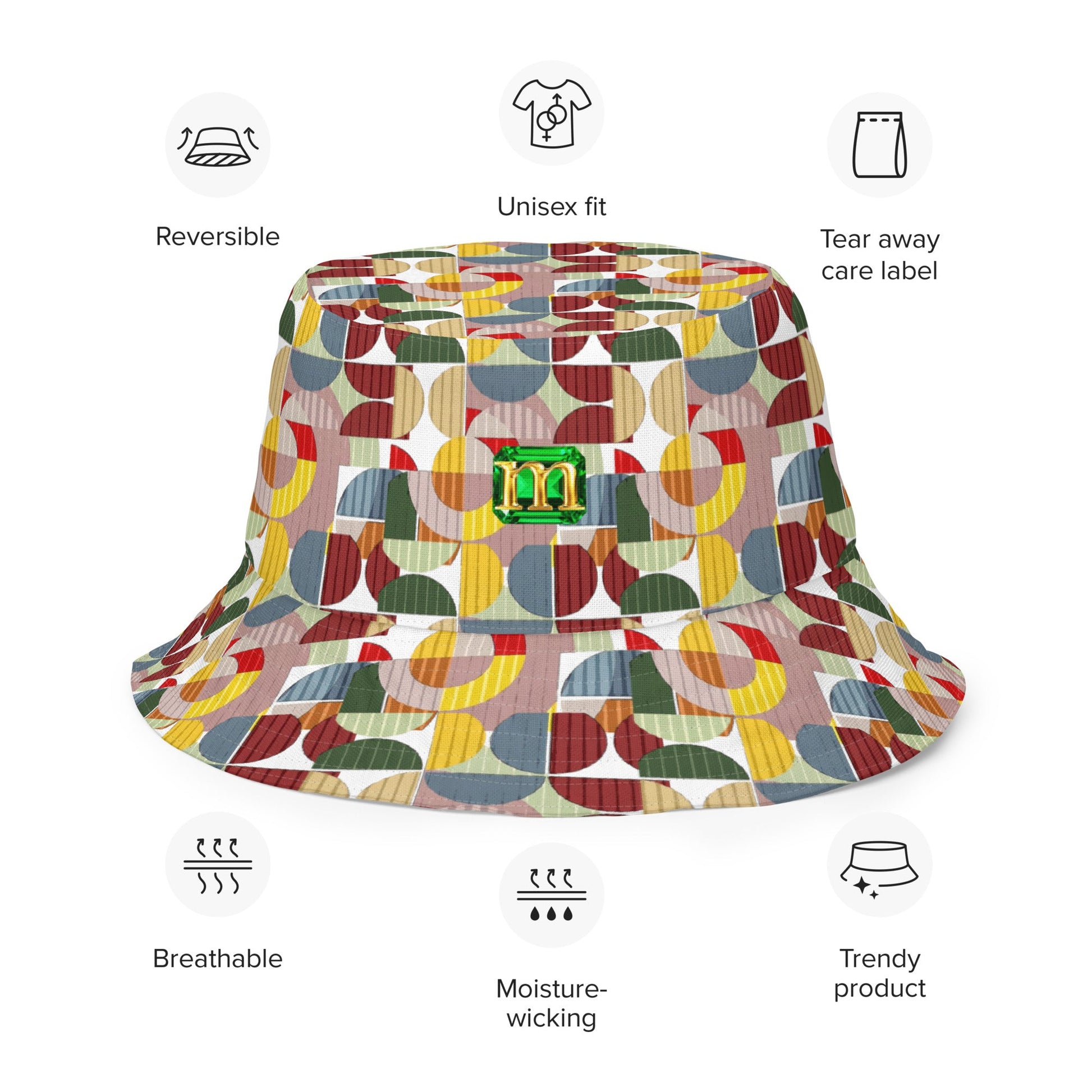 Reversible Bucket Hat 1 by Mollie - rubberchicken.studio