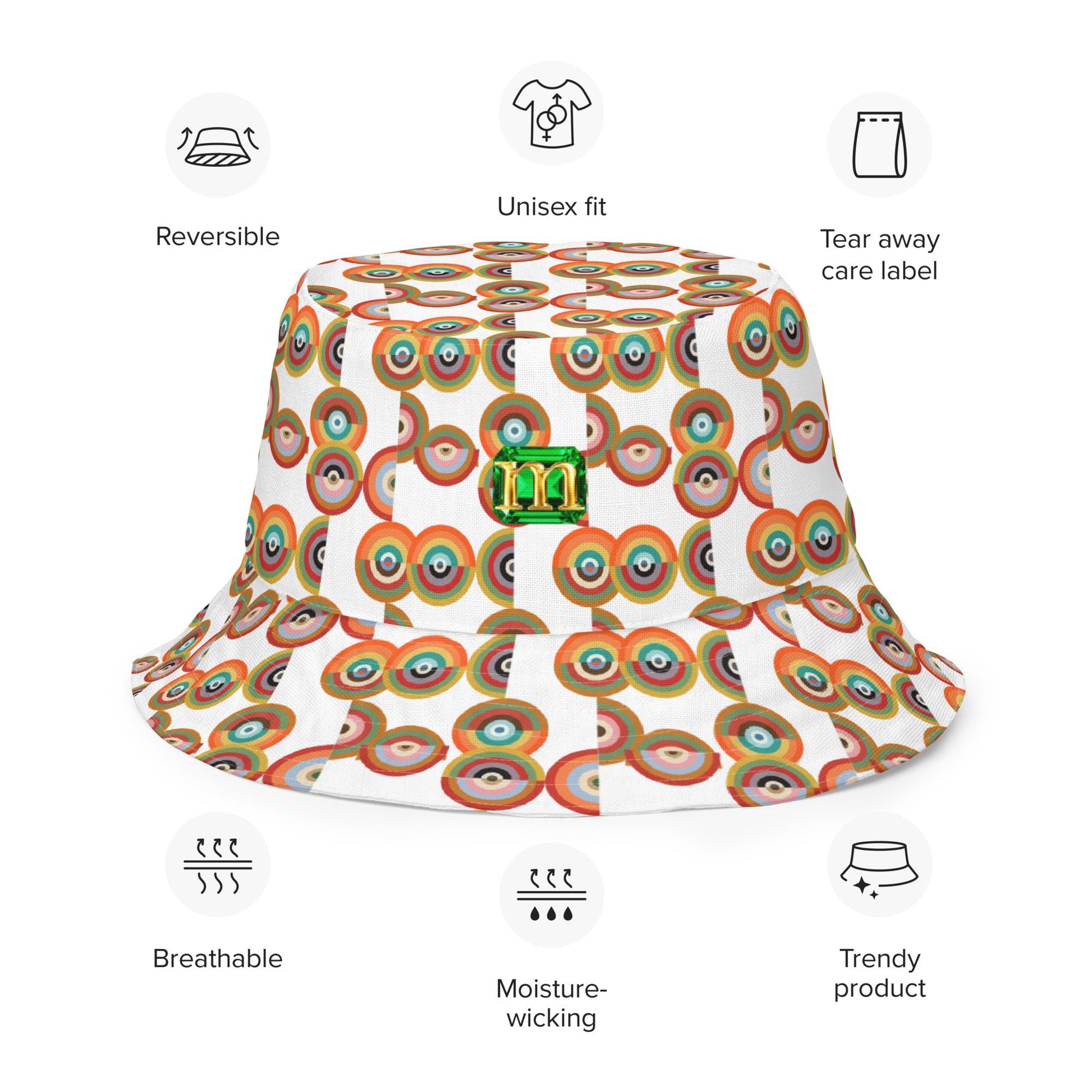 Reversible Bucket Hat 2 by Mollie - rubberchicken.studio
