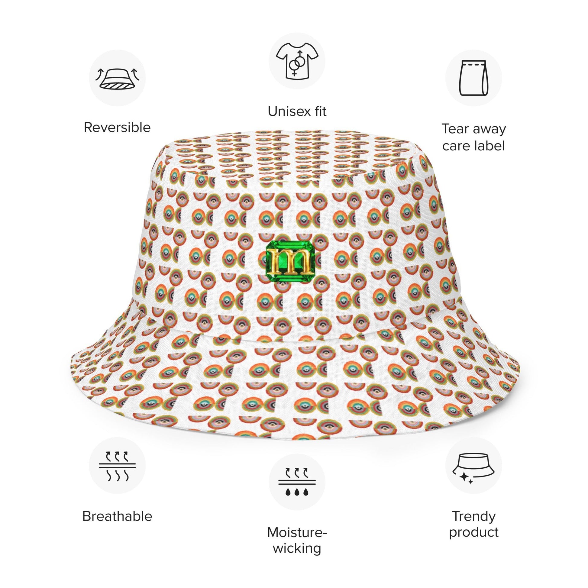 Reversible Bucket Hat 2 by Mollie - rubberchicken.studio