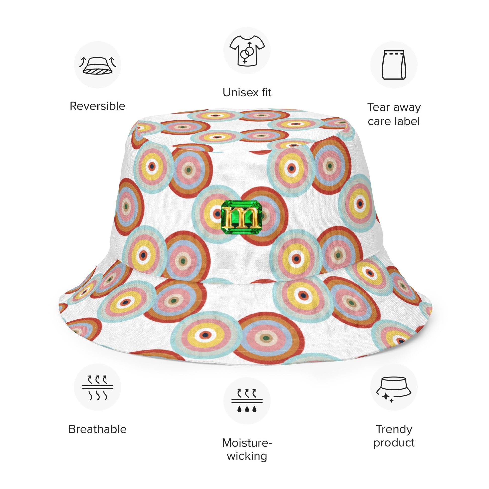 Reversible Bucket Hat 4 by Mollie - rubberchicken.studio
