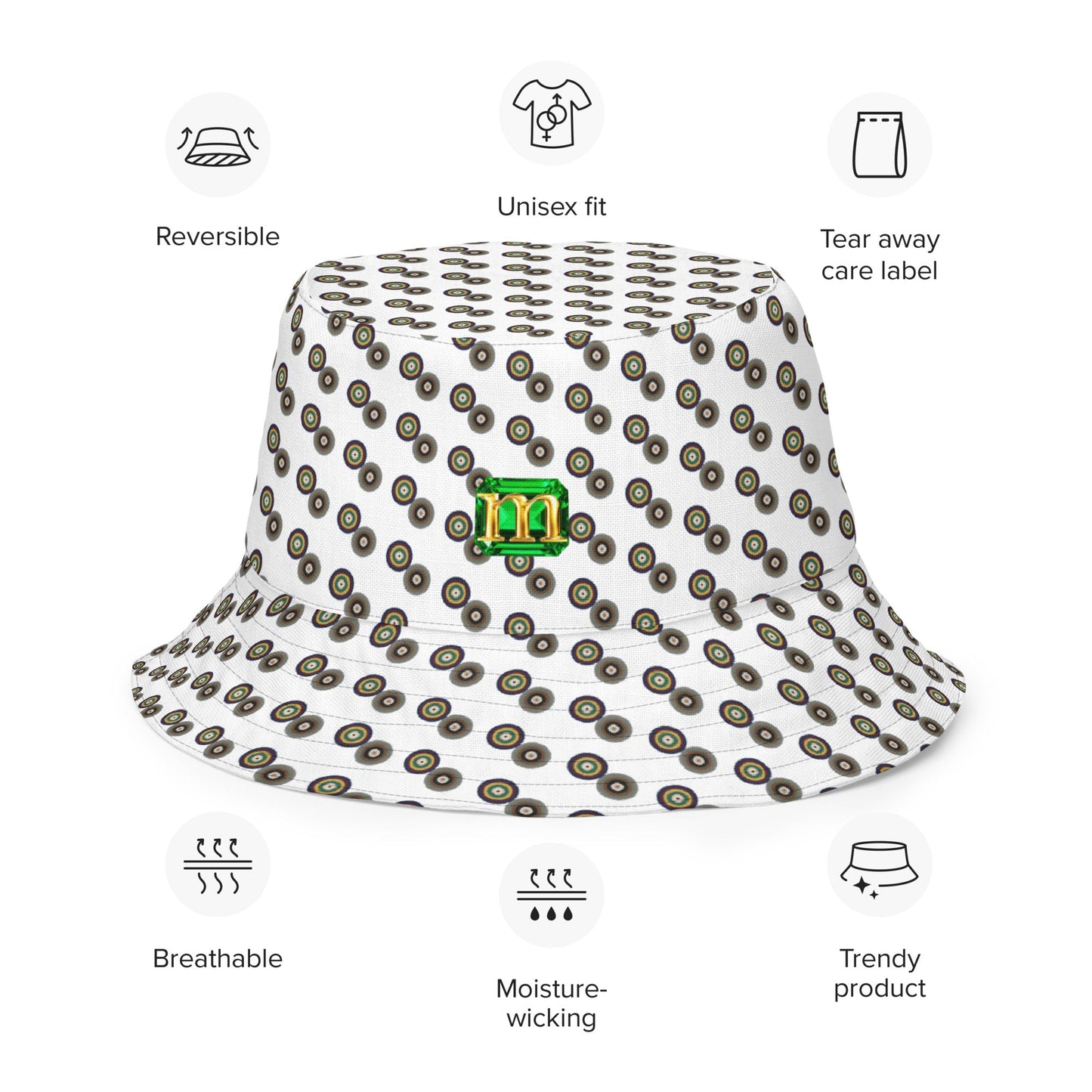 Reversible Bucket Hat 5 by Mollie - rubberchicken.studio