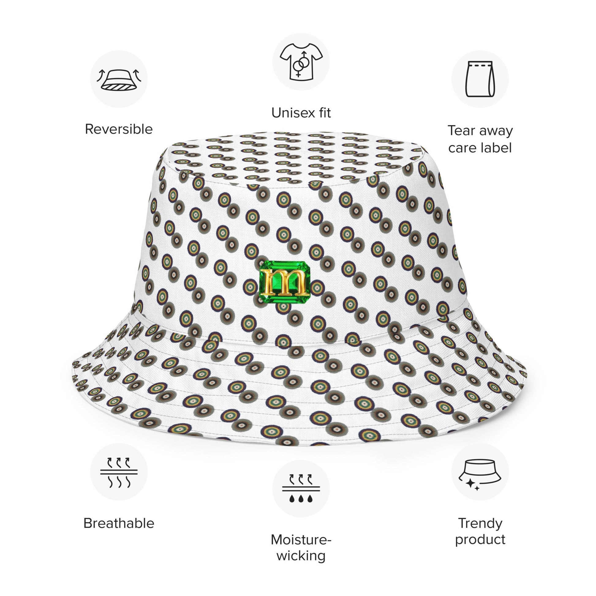 Reversible Bucket Hat 5 by Mollie - rubberchicken.studio