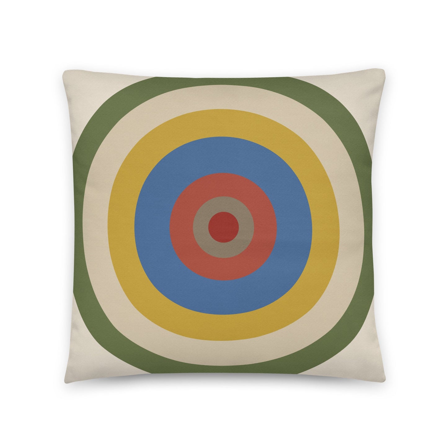 Rocket - cotton cushion cover - Fresh blues, crisp whites and energetic accents. - rubberchicken.studio