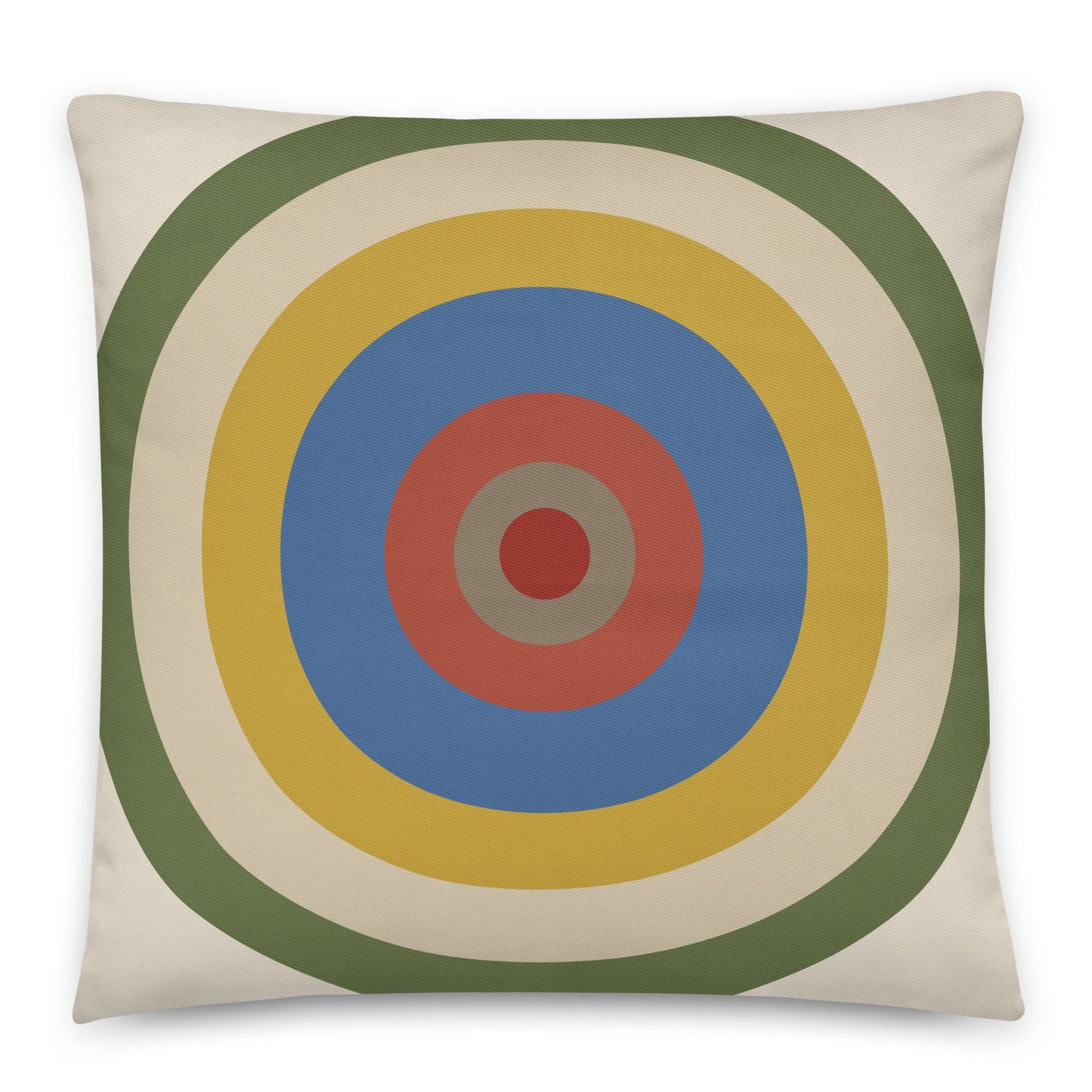 Rocket - cotton cushion cover - Fresh blues, crisp whites and energetic accents. - rubberchicken.studio