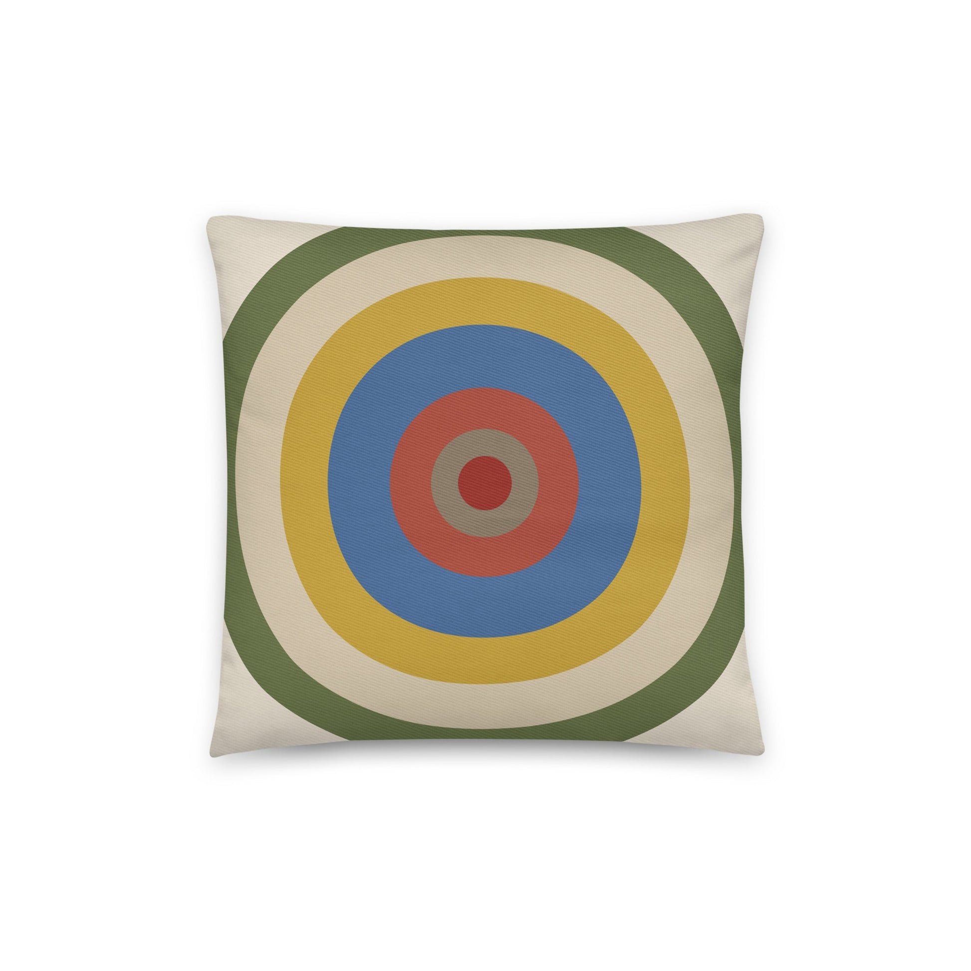 Rocket - cotton cushion cover - Fresh blues, crisp whites and energetic accents. - rubberchicken.studio