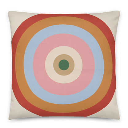 Royal - cotton cushion cover - Rich reds, camel browns, forest greens and muted blues - rubberchicken.studio