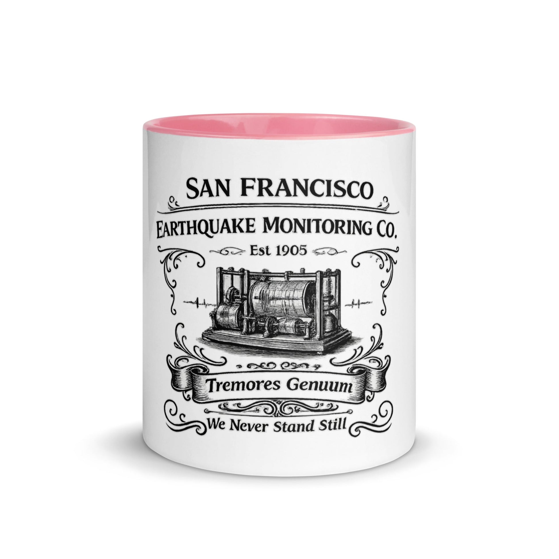 San Francisco Earthquake Monitoring Co. Mug by Toby. - rubberchicken.studio