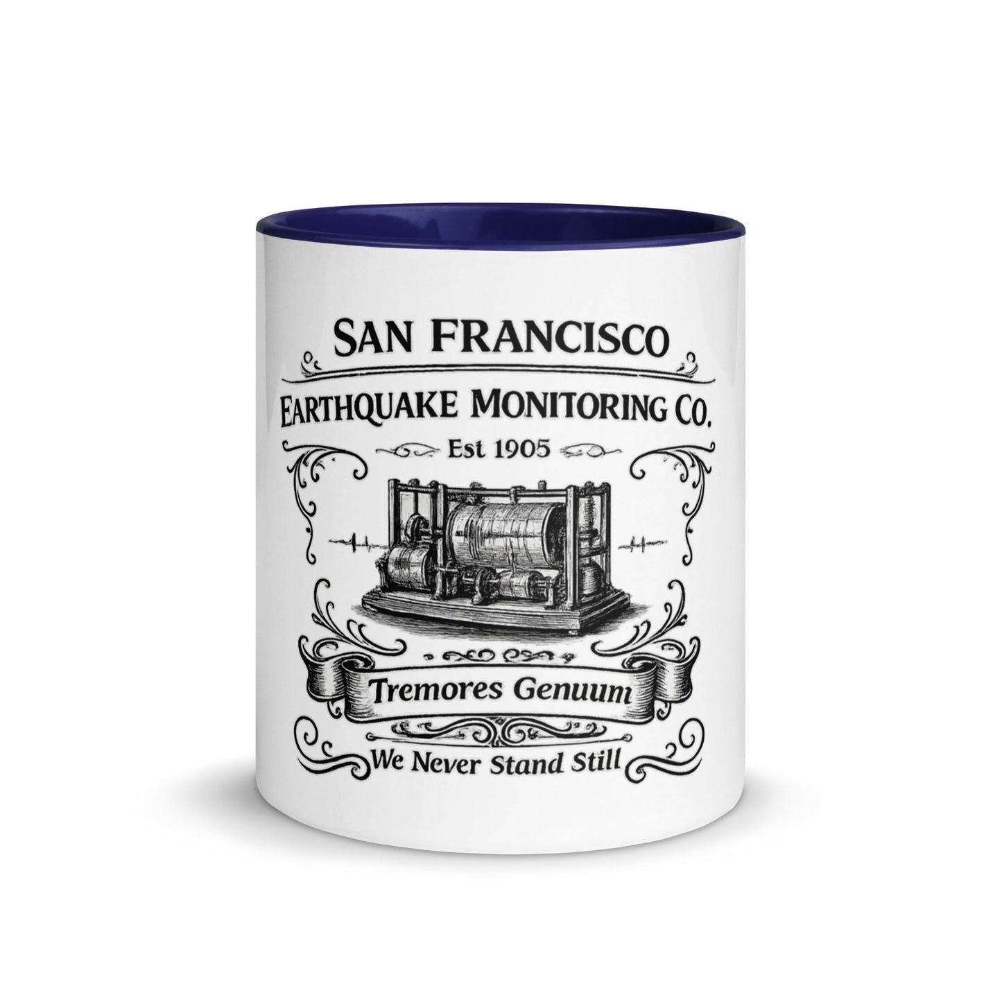 San Francisco Earthquake Monitoring Co. Mug by Toby. - rubberchicken.studio