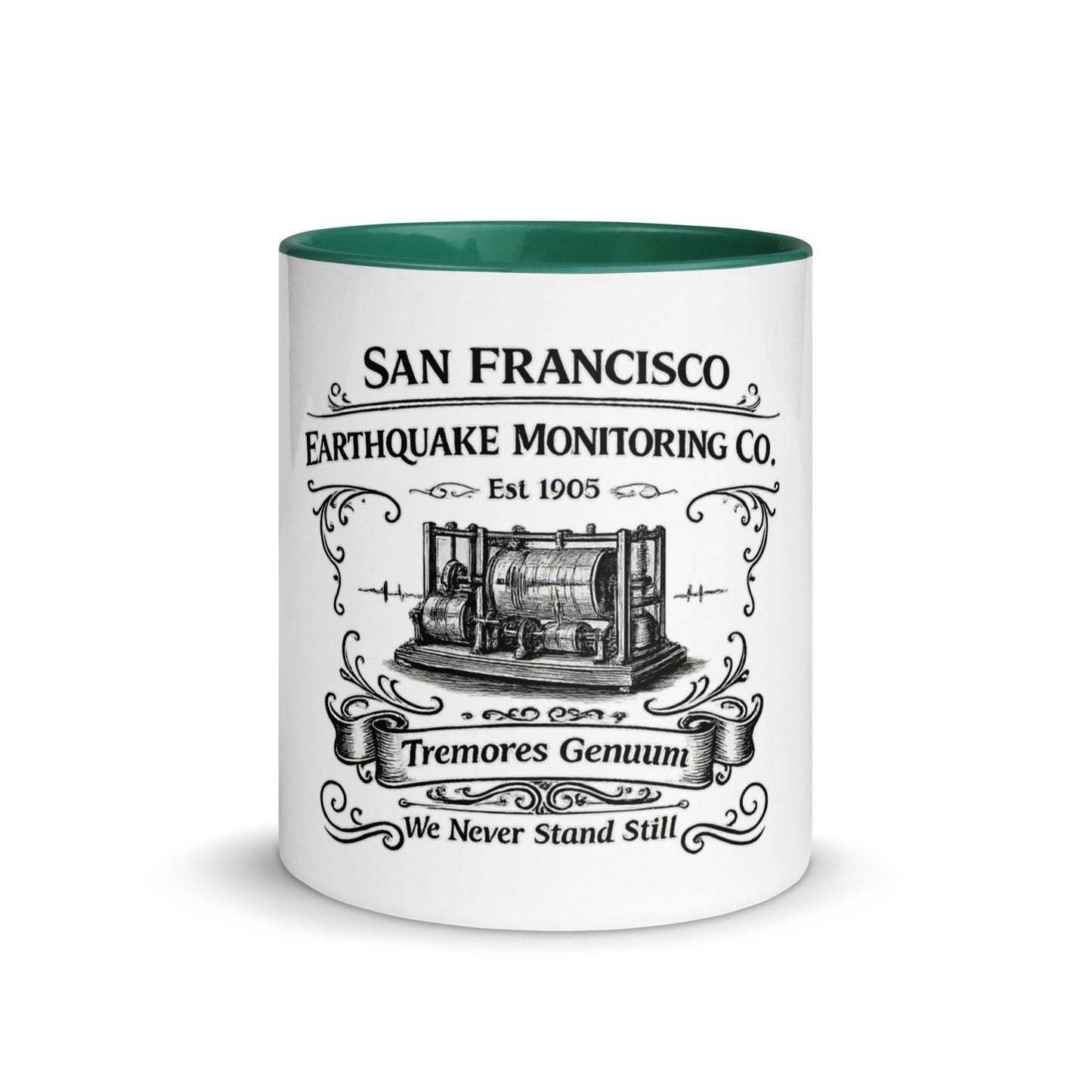 San Francisco Earthquake Monitoring Co. Mug by Toby. - rubberchicken.studio