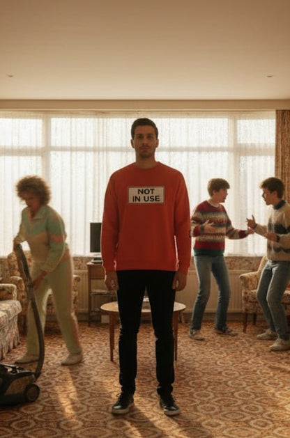 The Legendary NOT IN USE Sweatshirt - rubberchicken.studio