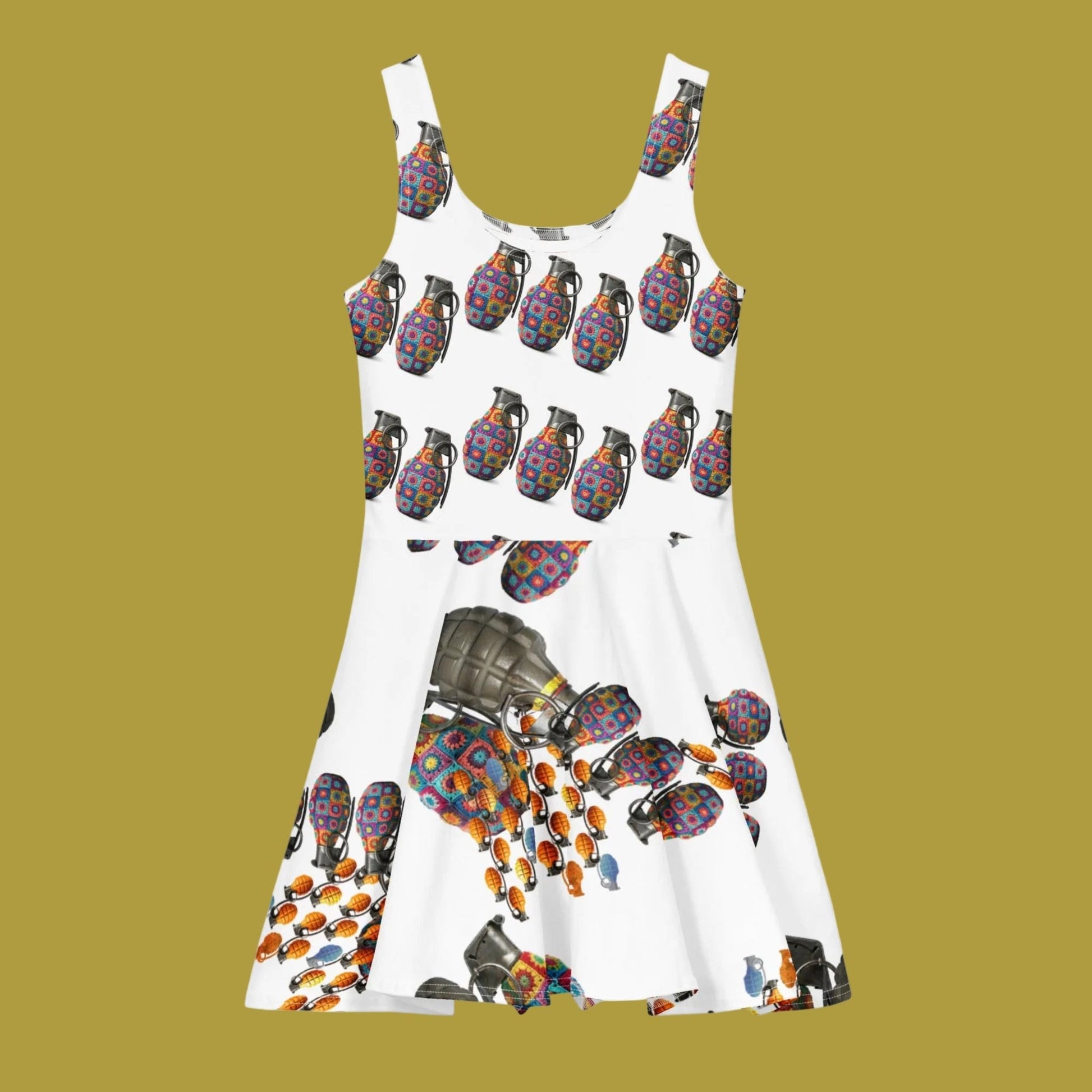 Under The Sea Cotton Skater Dress - rubberchicken.studio