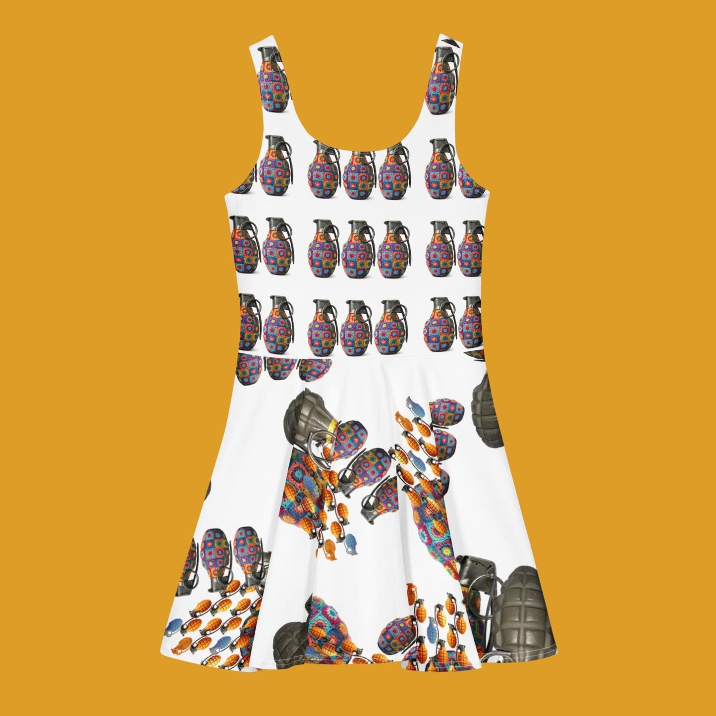 Under The Sea Cotton Skater Dress - rubberchicken.studio