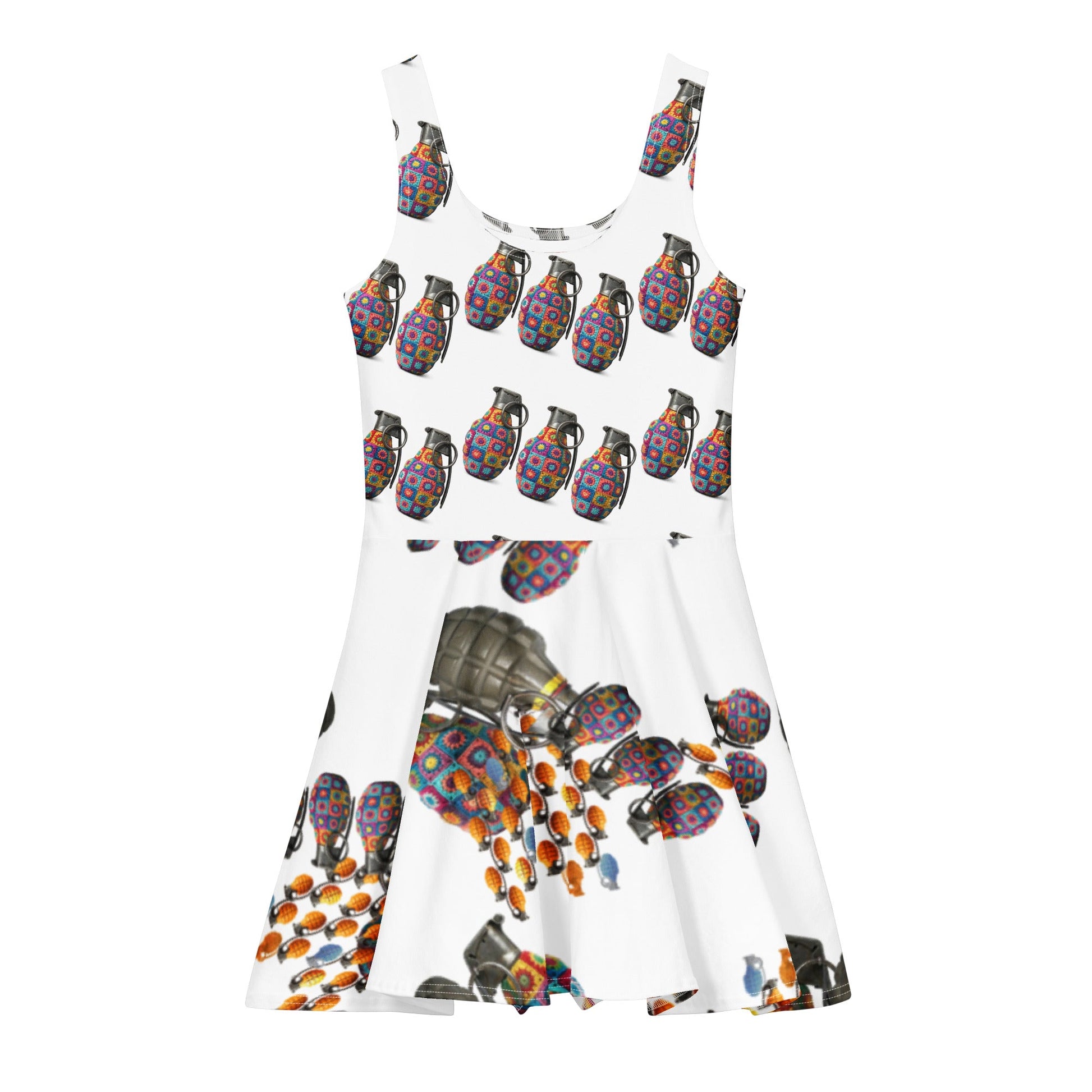 Under The Sea Cotton Skater Dress - rubberchicken.studio