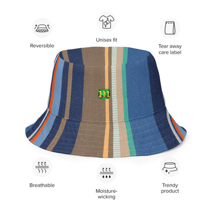 Weston-Super-Mare - Reversible Bucket Hat by Mollie - rubberchicken.studio