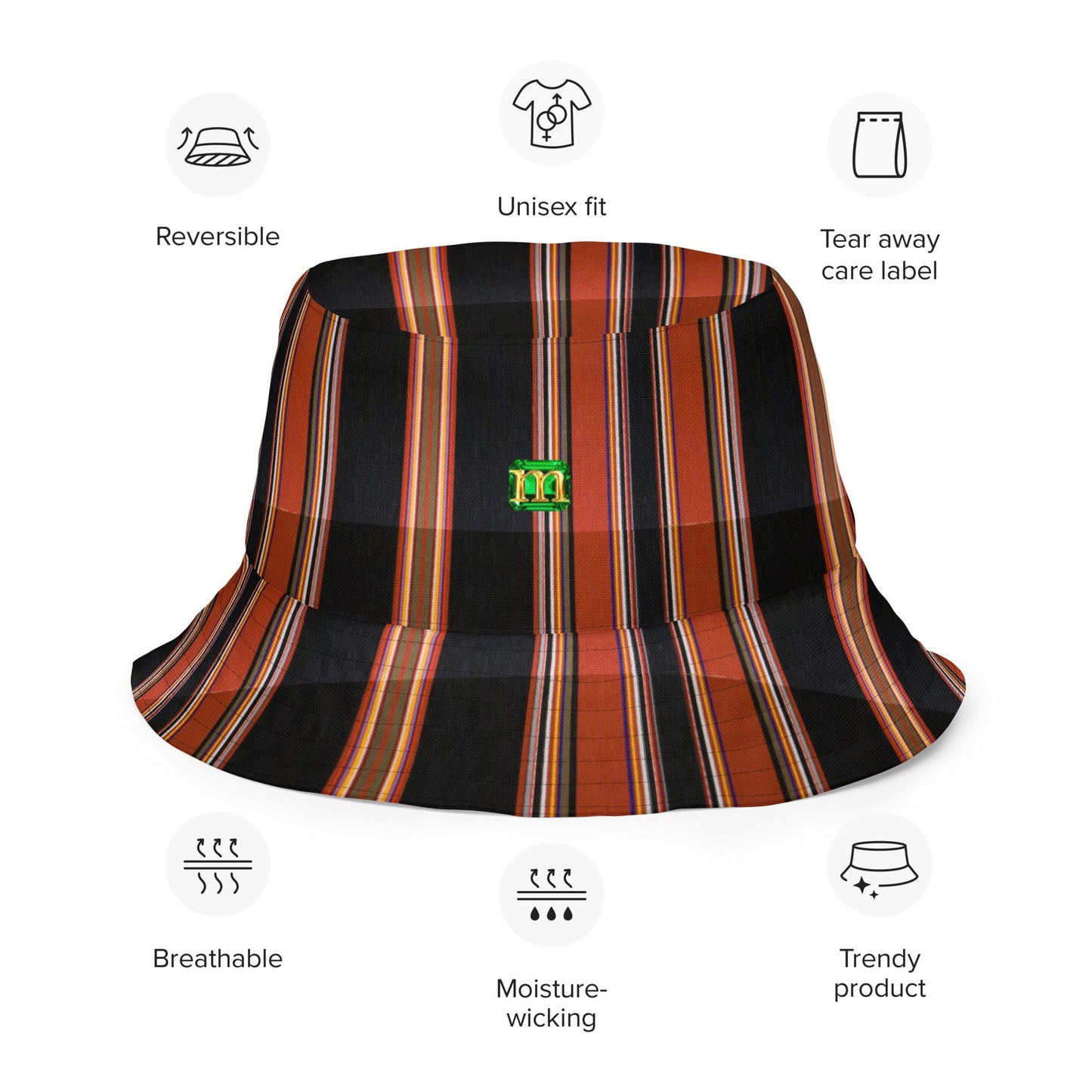 Whitby - Reversible Bucket Hat by Mollie - rubberchicken.studio