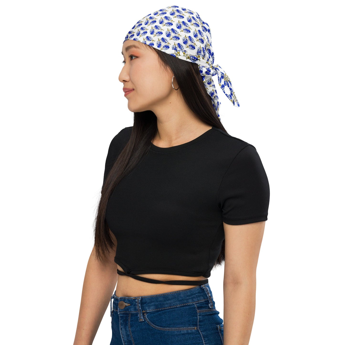 Willow Pattern Micro Grenades All-over print Bandana - rubberchicken.studio