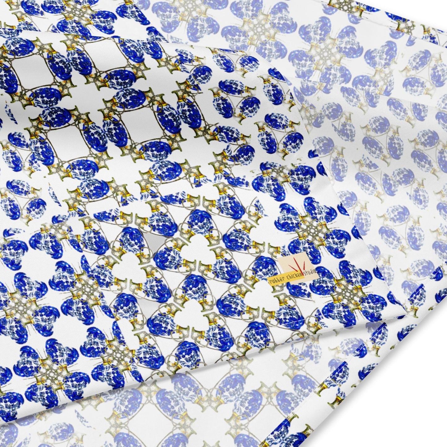Willow Pattern Micro Grenades All-over print Bandana - rubberchicken.studio